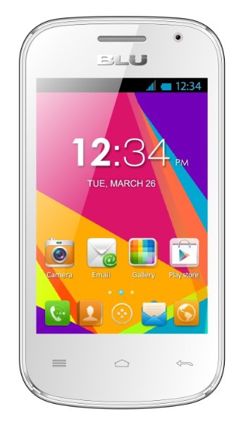 BLU Dash JR W D141w Unlocked GSM Dual-SIM Android Cell Phone - White