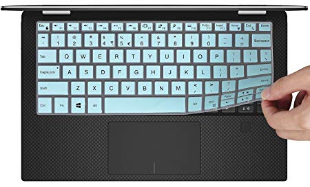 CaseBuy Keyboard Cover Compatible 2018 Release DELL XPS 13 9370 & 2017 Release Dell XPS 13 9365 13.3" Laptop Ultra Thin Anti Dust Keyboard Protective Skin, Mint Green