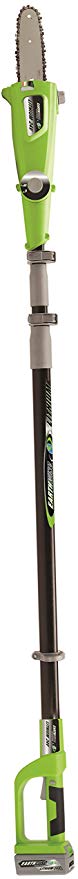 Earthwise LPS42410 10-Inch 24-Volt Lithium Ion Cordless Electric Pole, Green, Silver, Black