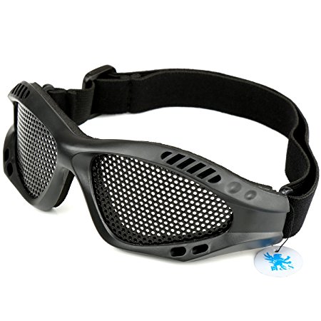 H&S® Tactical Military Metal Mesh Goggles Shooting Glasses Airsoft Mask