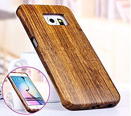 Galaxy S7 Edge case, S7 Edge wooden case CoCo@ 100% Unique Genuine Handmade Natural Wood Case Hard Bamboo Shockproof Case as Artwork for New Samsung Galaxy S7 Edge G9350 (2016)(Zebra Wood)