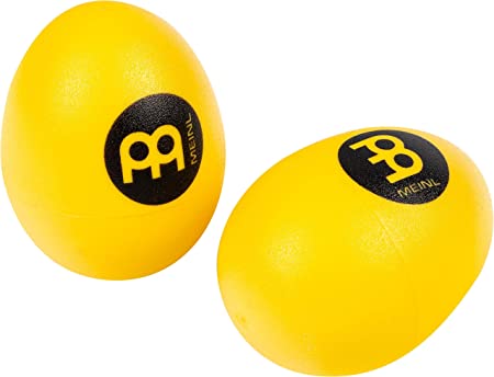 Meinl Percussion ES2-Y Set of Two Plastic Egg Shakers, Yellow
