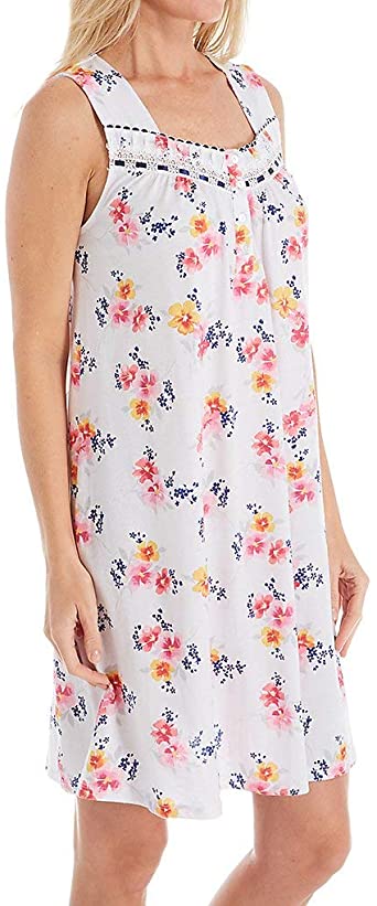 ARIA Women's Spring Floral Sleeveless Short Gown 8021948