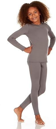 Thermajane Thermal Underwear for Kids Long Johns, Girls Thermal Underwear Set, Base Layer Kids Long Underwear