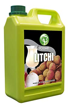 Possmei Flavored Syrup, Litchi, 5.5 Pound