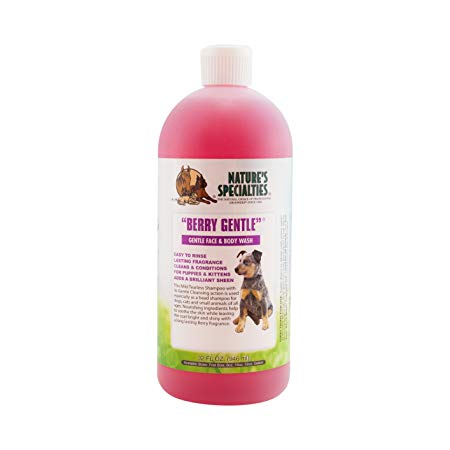 Nature's Specialties Berry Gentle Pet Shampoo, 32-Ounce
