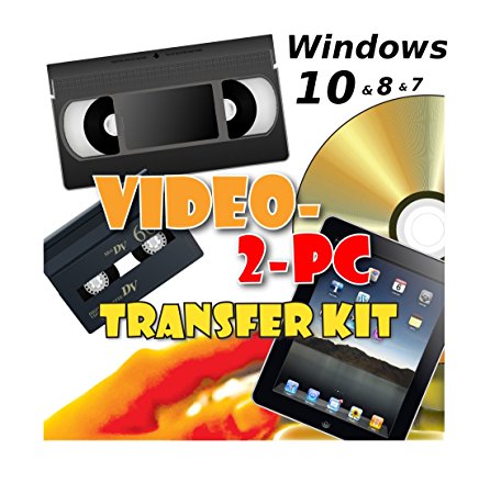 Video-2-PC DIY Video Capture Kit. For Windows 10, 8.1, 8 and 7. Links your VCR or Camcorder to the USB port on your PC. Copy, Convert, Transfer: VHS, Video-8, VHS-C, Hi8, Digital8, and MiniDV video tapes to H.264/MPEG-4 files and DVD.
