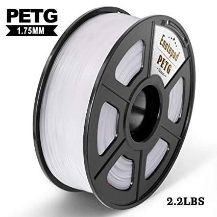 PETG 3D Printer Filament, 1.75mm PETG Filament, 2.2 LBS (1.0KG) Dimensional Accuracy  /- 0.02mm, Enotepad PETG Filament for Most 3D Printer, White