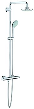 Grohe 26128000 Euphoria Shower System 180 with Thermostat for Wall Mounting, Chrome