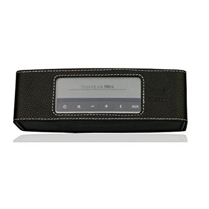 Bose mini case, CASEKING Black Color PU Leather Protective Cover Case for Bose Soundlink Mini Wireless Bluetooth Speaker