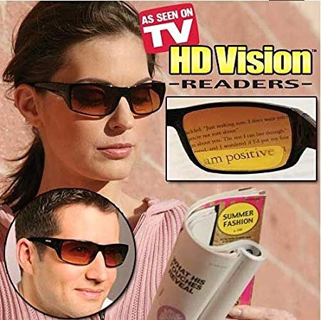 HD Vision Readers- BiFocal Sunglasses, Black 2.0