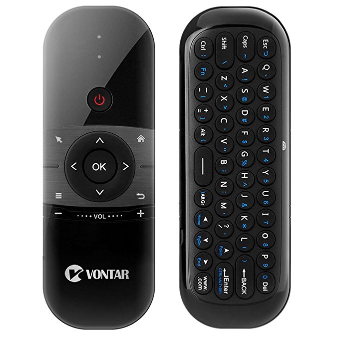 Air Mouse,V VONTAR Mini Wireless Keyboard Gyro Sensing 2.4G Multifunctional TV Remote Control for Android TV Box/Laptop/PC/Projector/HTPC/IPTV Media Player