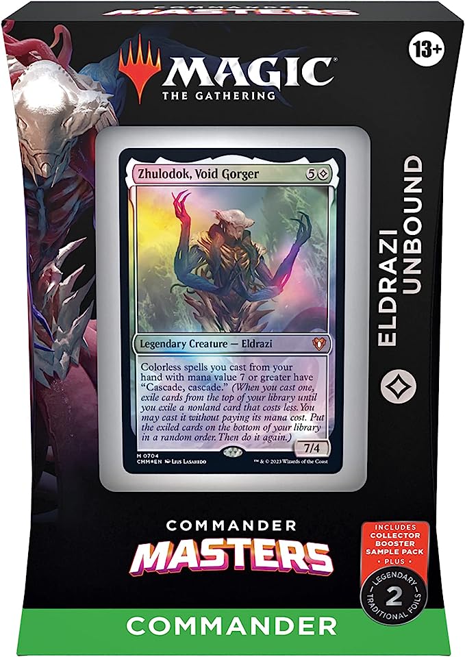 Magic: The Gathering Commander Masters Commander Deck - Eldrazi Unbound (100-Card Deck, 2-Card Collector Booster Sample Pack   Accessories)