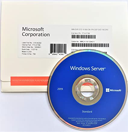 Windows Server 2019 Standard Edition OEM English 16-Core P73-07788