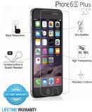 Iron Shield iPhone 6s Plus 6 plus Tempered Glass Screen Protector 9H Extreme Hardness Easy Installation System PRO Tempered Glass Film Screen Protector Full HD for iPhone 6plus and 6s Plus