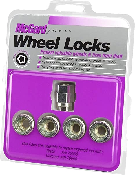 McGard 24012 Cone Seat - Under Hub Cap Wheel Locks (M12 x 1.5 Thread Size) - Set of 4