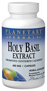 Planetary Herbals Holy Basil Extract, 450 mg, Capsules, 120 capsules