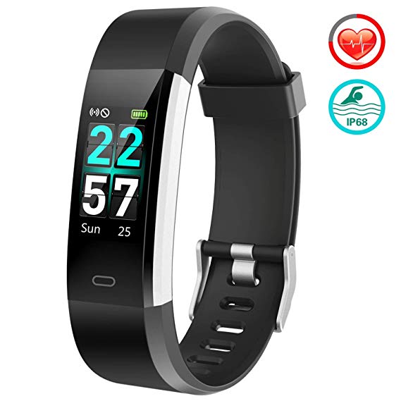 VIEWOW Fitness Tracker HR Activity Tracker Watch - 2019 New IP68 Smart Bracelet with Heart Rate Color Monitor, Step Counter, Calorie Counter, Pedometer Watch with 14 Sports Modes for Kids Women Men