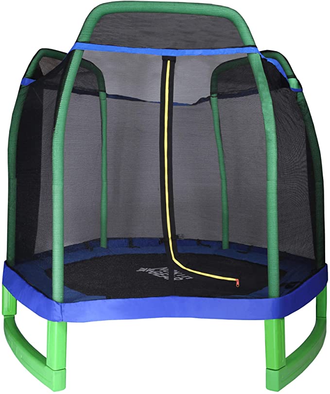 North Gear 7ft Kids/Junior/Childrens Trampoline with Safety Enclosure Net