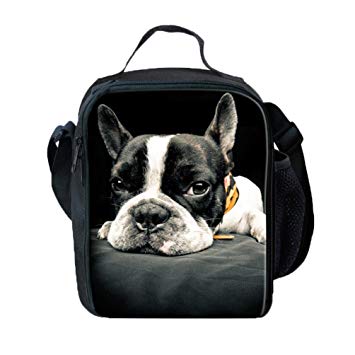 Staron Pet Lovers Cute Backpack 3D Animal Print Student School Keep Warm Lunch Box Shoulder Bag