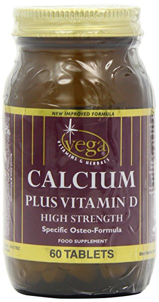 Vega High Strength Calcium and Vitamin D - Pack of 60 Tablets