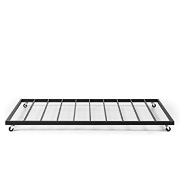 Zinus Newport Trundle Bed Frame Only / Roll Out Trundle Accommodates Twin Mattress Sold Separately