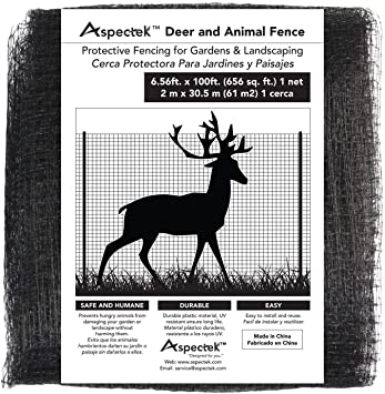 Aspectek HR4902 Deer and Animal Fence Netting 7ft x 100ft, 7×100 feet