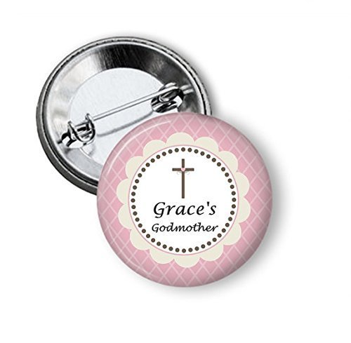 Personalized Godmother Button - Personalized Godfather Button