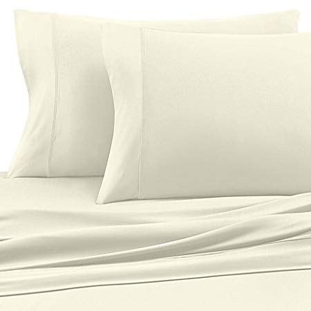 COOLEX Wicked Sheets Ultra-Soft Bed Sheet Set - Moisture Wicking, Cool, Wrinkle Free and Fade Resistant (Queen, Ecru)
