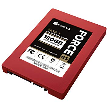 Corsair Force Series GS Red 180GB (6Gb/s) SATA 3 SF2200 controller Toggle SSD (CSSD-F180GBGS-BK)