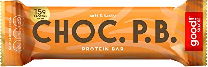 good! Snacks 15g Protein Plant Based Vegan Gluten Free Chocolate Peanut Butter Protein Bar