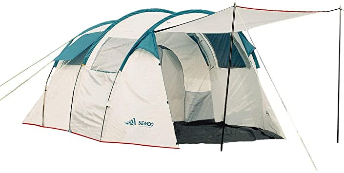SEMOO Family Cabin Tent for Camping, 4 to 5 Adults/Kids Outdoor Tent with 2 Rooms & Big Front Vestibule