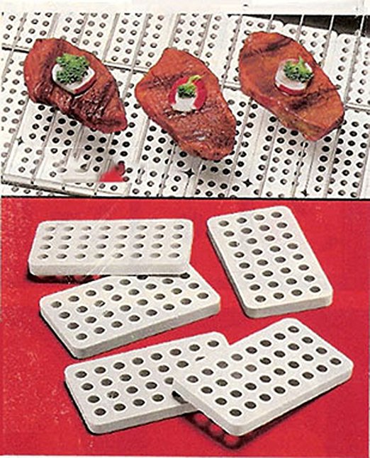 CERAMIC GRILL BRICK SET FOR GAS AND ELECTRIC GRILLS (SET OF 30)