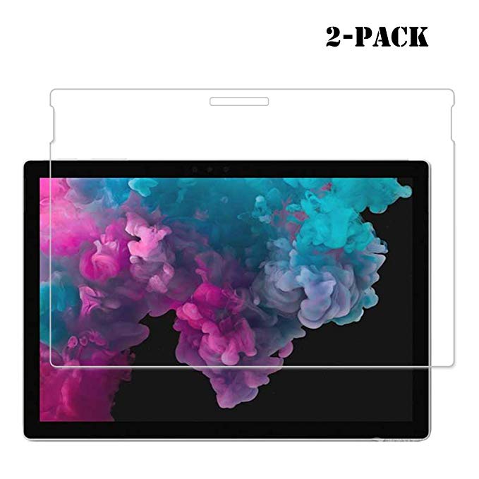 LankXin for New Surface Pro 6 /pro 4/Surface pro 2017 12.3 Inch Screen Protector,  [High Sensitivity] [Scratch Resistant] [Bubble Free] [High Definition] Tempered Glass Screen Protector【2-Pack】