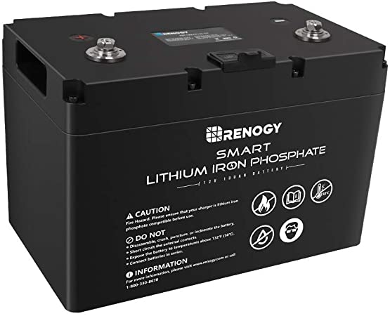 Renogy 12V 100Ah Smart Lithium Iron Phosphate Battery