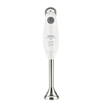 Tefal Turbomix Metal Handblender HB1011A4, 350 W with Metal Wand and 800 ml Beaker - White