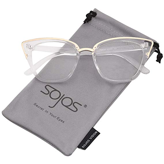 SojoS Cat Eye Brand Designer Sunglasses Fashion UV400 Protection Glasses SJ2052