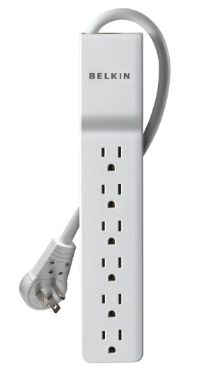 Belkin 6-Outlet Commercial Surge Protector with Rotating Plug 6 Feet