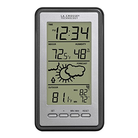 La Crosse Technology WS-9230U-IT-Int Digital Forecast Thermometer with Temp and Humidity