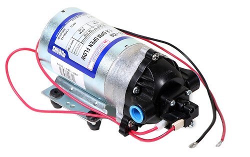 Shurflo 8000-543-238 On Demand 12VDC Diaphragm Pump With Pressure Switch For Heavy Duty Agricultural Spraying & Fluid Transfer, 1.8GPM, 100PSI, Self-Priming, Viton Valves, Back-Flow Check Valve