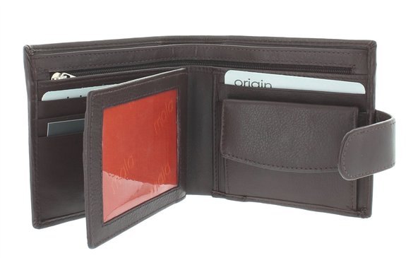 Mala Leather ORIGIN Collection Leather Bi-Fold Wallet With RFID Protection 1275