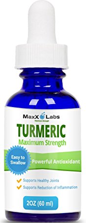 Turmeric Extract Liquid with Green Tea and Ginger - High Potency Turmeric Root - Maximum Absorption Turmeric Drops Provide Antioxidant, Pain Relief, Joint Support - GMO & Gluten Free - 2oz 60 Servings