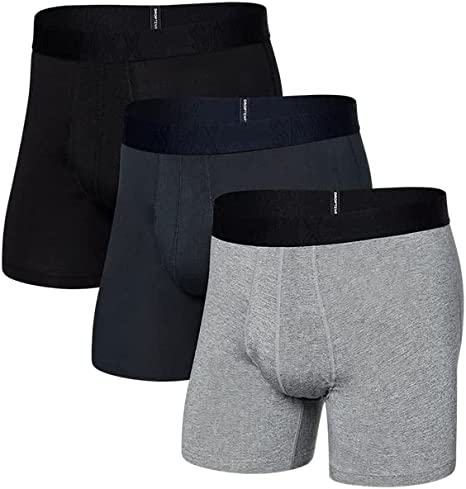 Saxx Men’s Underwear - DropTemp Cooling Cotton Boxer Brief - Pack of 3 with Built-in Pouch Support and Fly