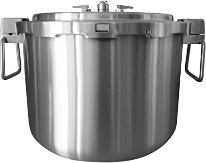 Buffalo QCP435 37-Quart Stainless Steel Cooker [Commercial series]-Pressure Gauge EXCLUDED