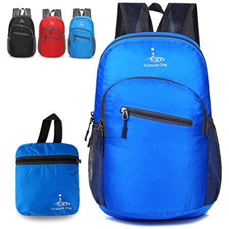 Backpack Lightweight Travel Hiking Small Daypack Foldable Durable Packable Rucksack Men Women - 18L