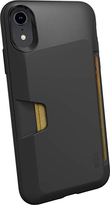 Silk iPhone XR Wallet Case - Wallet Slayer Vol. 1 [Slim Protective Vault Grip Credit Card Cover] - Black Tie Affair