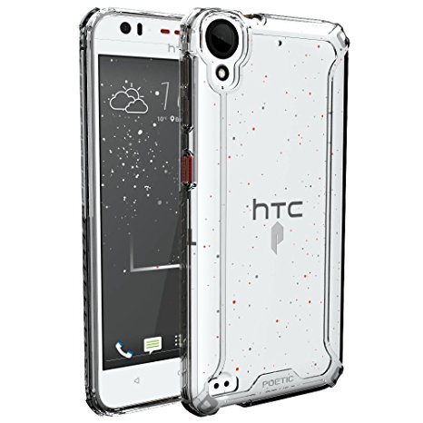 HTC Desire 530 Case / HTC Desire 630 Case, POETIC Affinity Series Premium Thin/No Bulk/Slim fit/Clear/Dual Material Protective Bumper Case for HTC Desire 530 (2016)/HTC Desire 630 (2016) Clear