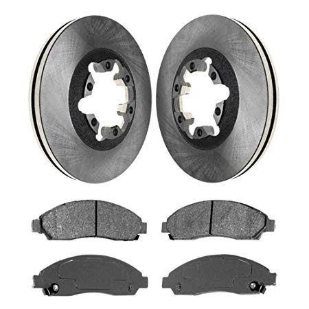 Prime Choice Auto Parts RSCD65092-65092-1039-2-4 Set of 2 Premium Rotors & 4 Ceramic Pads