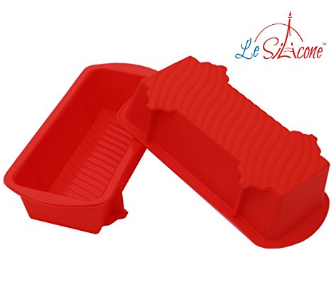 Le Silicone, Set of 2 Nonstick Small Petite Silicone Loaf Pans