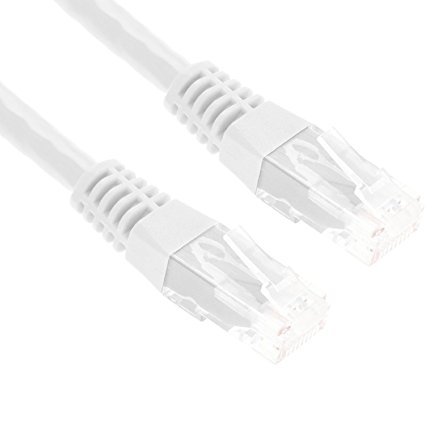 20m CAT.5e Ethernet Enhanced High Speed LAN Network Cable (RJ45) | 10/100/1000Mbit/s | Patch Cable | UTP | GizzmoHeaven | For Switch / Router / Modem / Internet / Broadband / Hub / Patch Panel / Access Point | 20 Metre - White